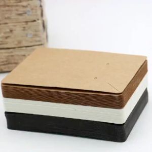 ILOVEDIY 50PCS Earrings Necklace Cardboard Packaging Square Display Card with Ziplock Bag Retro Hanging Board Ordinary Jewelry Display Rack