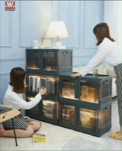 กล่องเก็บ ชั้นวางของ ตู้ใส่เสื้อ พับ เก็บได้ หนังสือ วางเครื่องครัว ของใช้ กล่องของ ราคาที่สะดวก