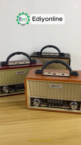 PU XING Classical Antique Vintage Retro FM Radio Rechargeable Bluetooth USB TF MP3 Music Player Speaker Wooden Meier Audio Ediyonline Ediy