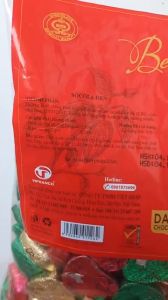 Socola Hình Trái Tim Nhiều Màu - date luôn mới  Túi 10 Viên