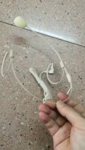 Mic Bando Microphone Clip On Headset Youtuber Warna Kulit Jack 35 mm Kabel Panjang 1 Meter