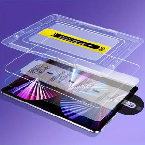 For iPad 11 10 9 8 7 6 5 4 3 2 10.2 9.7 Air Pro 13 Mini Dust-Free Chamber Screen Protector Kit Tempered Glass Instant-Install