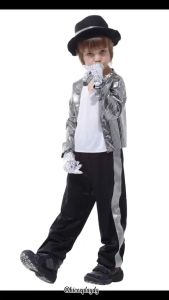 hiCosplayDy Kids Performance Wear Dance Star Michael Jackson Cosplay Set Costume