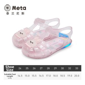 TARANIS | Glowing Crystal Jelly Sandals