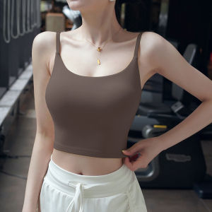 Áo Tập Yoga Không Dây Cổ Chữ V Không Gọng Thép Nâng Ngực Cho Nữ Áo Tập Thể Dục Chạy Bộ Ngoài Trời Áo Tập Thể Dục Không Để Lại Dấu Vết