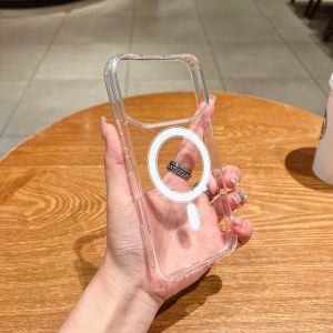 for Infinix Note 60 Ultra 60 Pro Note 60 Case Crystal Clear Acrylic Back Magnetic Cover Mag-safe Shockproof Soft Bumper Shell