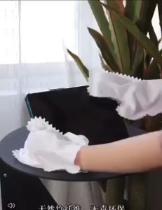 20PCS Sarung Tangan Pembersih Debu Dua sisi Pembersih Rambut Hewan Peliharaan