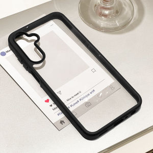 Luxury Clear Phone Case For Samsung A57 A37 S26 Ultra S25 S24 S23 FE A55 5G A17 A16 A07 A06 Transparent Shockproof Bumper Cover