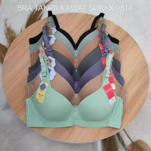Bra Tanpa Kawat Sorex 9814 Ukuran 36-42 Cup B-C