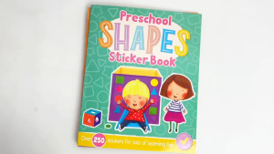 4 Activity Books & Stickers Gift Set To Learn Alphabet Numbers Shapes & Colours For Preschool Kids