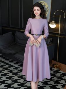 ชุดเดรสยาวคลุมเข่าทรงสลิมฟิตสีแดงสะพรึงระยิบระยับสไตล์ฝรั่งเศส ทรงเข้ารูป ทรงหลวม สไตล์ฤดูใบไม้ผลิ ฤดูใบไม้ร่วง ฤดูหนาว