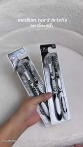 Power Cleaning Toothbrush - Medium Hard Bristles for Adults Spiral Bristles Stain Removal & Brighte