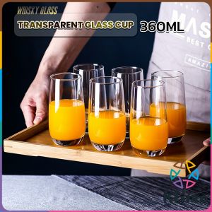 KLIMO 1Pc Transparent glass cup 360ml for Red or White Wine Juice Banquet Party Bar Wedding