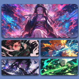 Ultra Large Gaming Mousepad Ghost Slayer Battle Game Keyboard Mat Computer Slide Mouse Pad for Home And Dormitory Use