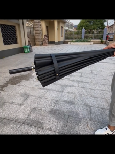 16 Bone Umbrella Long Handle Straight Pole Umbrella Reinforced Windproof Oversized Long Handle Umbrella