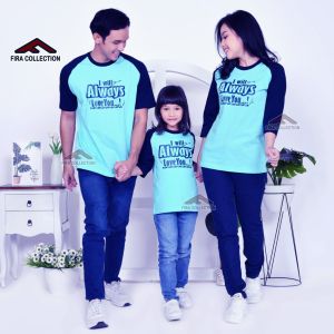 KAOS COUPLE FAMILY KAOS PASANGAN KELUARGA/BAHAN COTTON COMBED