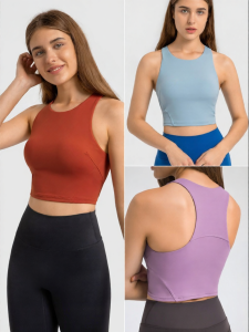 Pilates Anti-Exposure Anti-Shake Bra with Pads