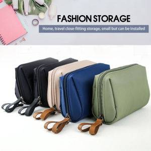 Korean Makeup Cosmetic Bag Multifunctional Wash Pouch Super Light Nylon Women Lipstick Bag Travel Organizer HZ334