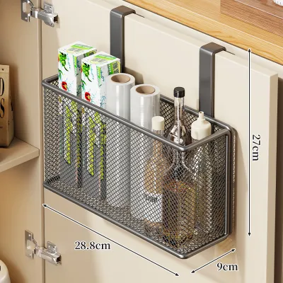 Kitchen Cabinet Door Storage Rack Hanging Organizer