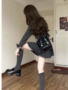 CHANGTONG | Fashionable Korean Style Knit Sweater and Skirt Set