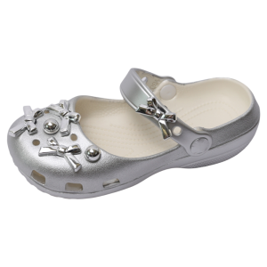 Fashion Leopard Bow Clog Sandals for Girls Breathable