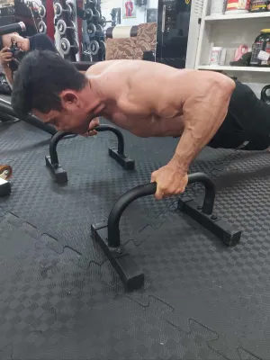 Parallettes L (cao 20cm) Calisthenics - Xà kép_Khung chống đẩy - Hàng Siêu Chắc Chắnsơn tĩnh điện