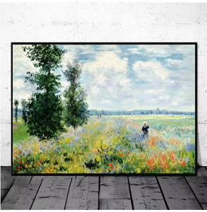 Jigsaw Puzzle for Adults 1000PCS Claude Monet Poplars Landscape Artwork Paper Puzzle Home Wall Decoration Gift Idea