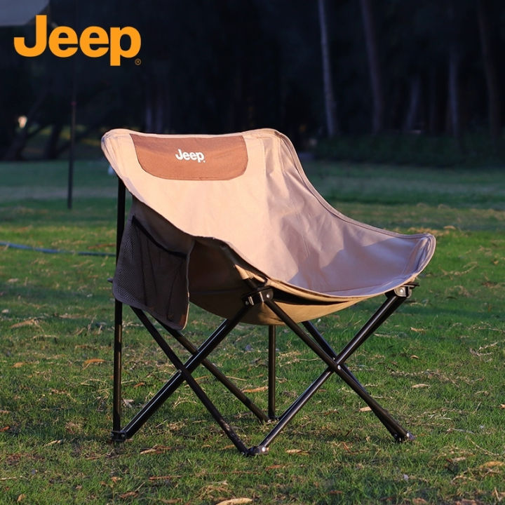 JEEP Outdoor foldable chair camping Portable fishing chair light