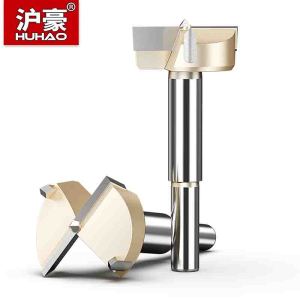 HUHAO 1PCS 12-80mm Forstner Drill Bit Hex 1/4in Shank Hinge Boring Bit Hole Saw Cutter Carbide Steel for Wood Woodworking Tools