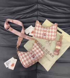 Túi Kẹp Nách TTWN Bear Gấu Chính hãng Check Code Tag Da Size 22cm (Auth Tuồn)