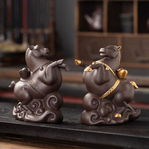 Handmade Purple Clay Tea Pet Ornament Premium Quality Tea Play Accessory Gongfu Tea Set Decorations Tabletop Decoration