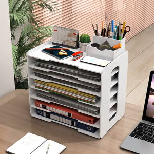 𝐍𝐄𝐀𝐓 𝐎𝐑𝐃𝐄𝐑 5/7 Layers Multipurpose A4 Paper Rack Document Tray Table File Organizer Rak Kertas 多层文件架