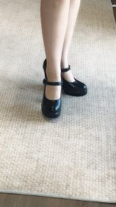 Sizes 35-41 New Vintage Mary Jane Womens Shoes French Style Lacquer Leather Simple Personality High Heel Single Shoe Trend