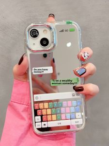 LIANGWU | Chat Bubble Design iPhone Case Stylish Mirror Finish
