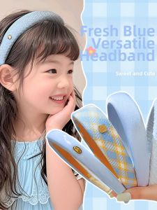 Non-constricting Wide Blue Headband