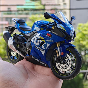 1:12 Suzuki GSX1000R R1250GS Alloy Diecast Toys Motorcycle Models Car with Light Shock Absorption Miniature Motorbike Boys Gifts