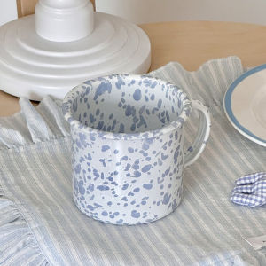 Korean Style Ins Ink Enameled Oatmeal and Yogurt Bowl