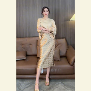 SHANGSHA | Popular Elegant Formal Dress Champagne