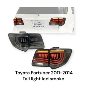 ไฟท้าย Fortuner 2011 2012 2013 2014 led bar สีสโมค ไฟหรี่ ไฟเลี้ยว ไฟวิ่ง