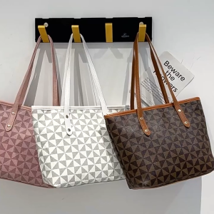 WL Light LuxuryTote Bag Fashionable PU Leather  Shoulder Bag For Office Women Students   #V04