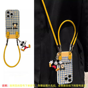 Leiland Blue Plaid Silicone Phone Case for Huawei Pura80pro P70ultra P60art Mate70 Mate60 Series Womens Fashion Protective Cover