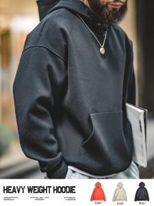 MADEN | Heavy Wool Hooded Loose-fit Sweatshirt