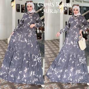 Gamis Raya Twill Bg Collection Motif Miracle