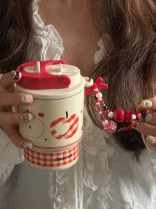 ถ้วยสแตนเลส 316 ทรงเปิดปก กระป๋องเก็บความร้อนแบบพกพาพร้อมกล่องของขวัญ ถ้วยน้ำลายสีสันสดใส ลายการ์ตูน เหมาะสำหรับวัยรุ่น