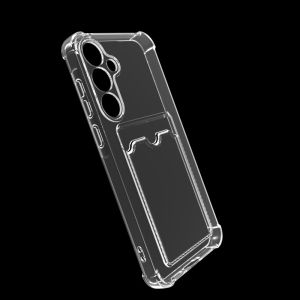 Ốp Điện Thoại Đựng Thẻ Silicon Mềm Trong Suốt Cho Samsung Galaxy S20/S21/S22/S23/S24 FE/Plus Ultra A22/A32/A52/A72/Note20 Ốp Lưng