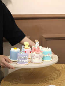 Artificial Mini Cake Cute Style Dessert Prop Decoration Window Cake Model Wedding Table Fake Cake