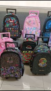 Tas Ransel Anak Trolly Smiggle Luggages / Tas dorong kids Smiggle roda menyala