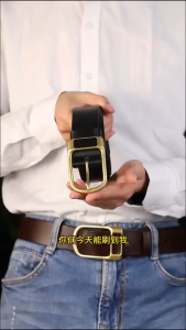 Men Retro Belts High Quality Men Business Belt Leather Alloy Pin Buckle Belt for Jeans Casual Pants