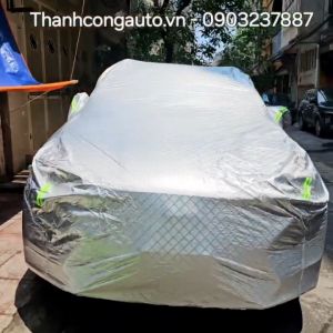 BẠT PHỦ XE 3 LỚP TRÁNG NHÔM CÁCH NHIỆT CAO CẤP Bảo Vệ Xe Chống Mưa nắng & nóng hiệu quả. Loại tốt
