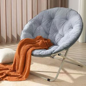 lron Poetry.PH Folding Chair for Adult Modern Moon Style Sofa Chairs Balcony Outdoor Camping foldable chair